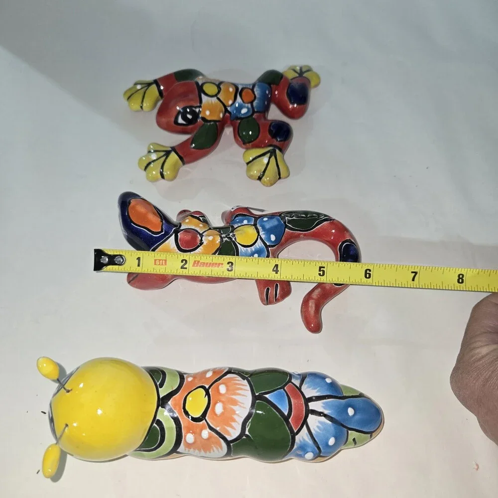 Talavera Trio Figurines Mexican Art Handmade